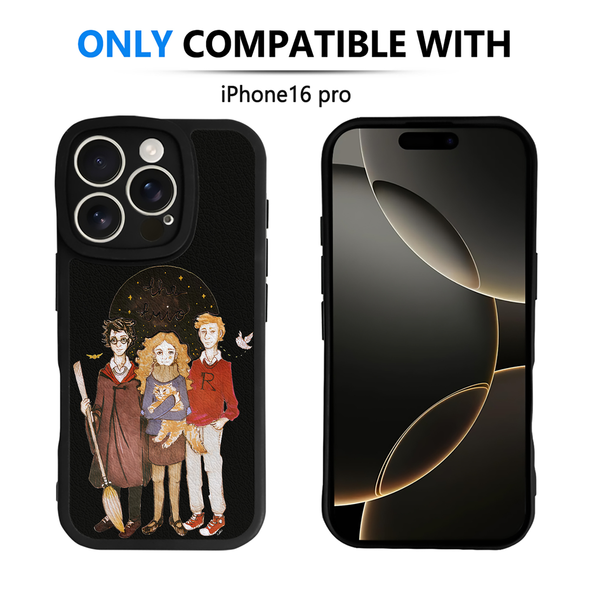 （画像用） Harry Potter ハリー・ポッターシリーズ 【iPhone 16シリーズ対応】シリコンスマホケース（レザー調） 材質：シリコン
